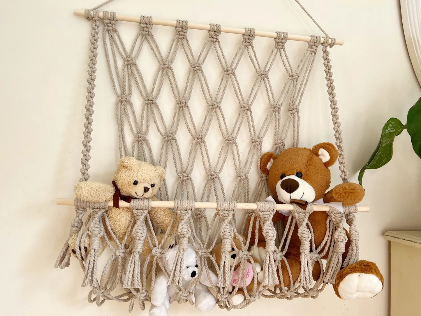 Macrame Toy Storage Hammock