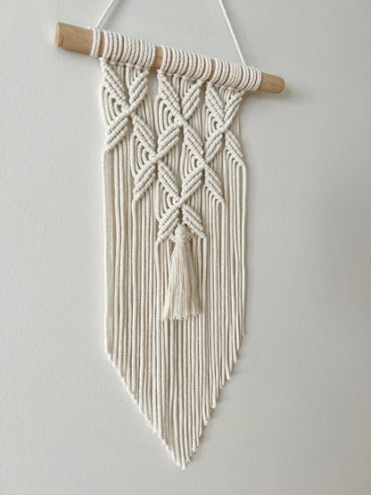 Handwoven Macrame Wall Hanging – Boho Minimalist Decor