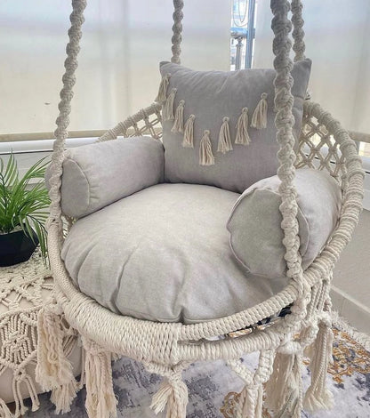 Boho Luxe Macrame Swing Chair