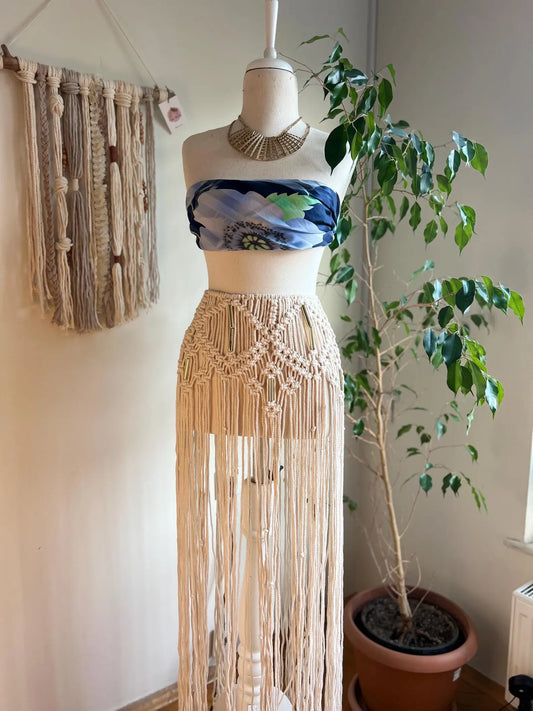 Boho Chic Macrame Skirt