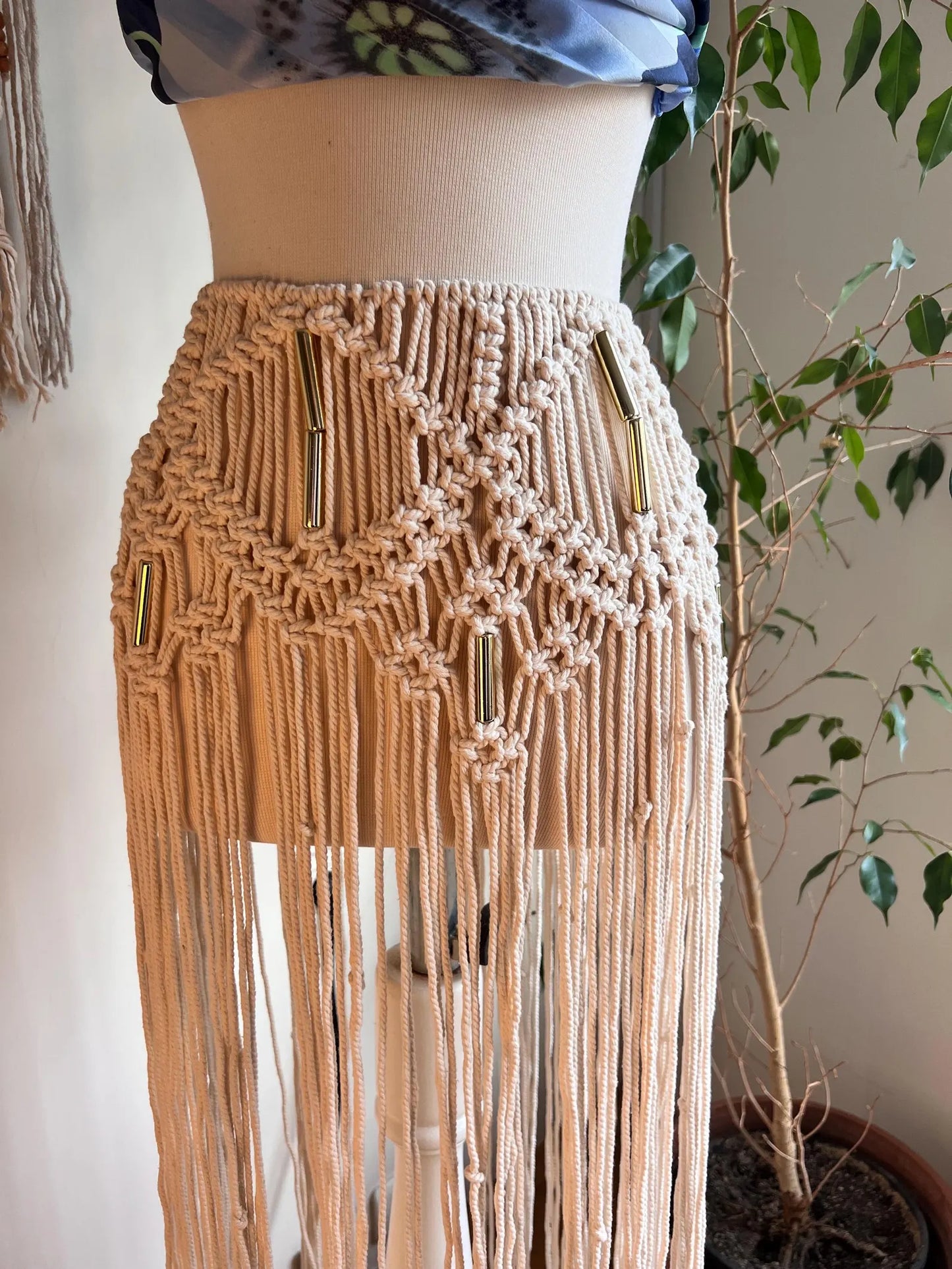 Boho Chic Macrame Skirt