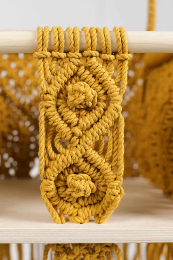 Boho Baby Swing – Handmade Cotton & Wooden Chair