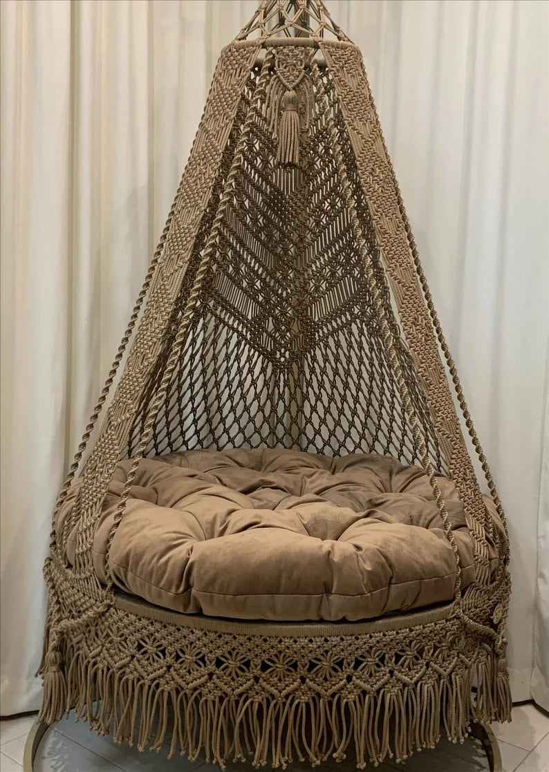 Cozy Macrame Swing for Home