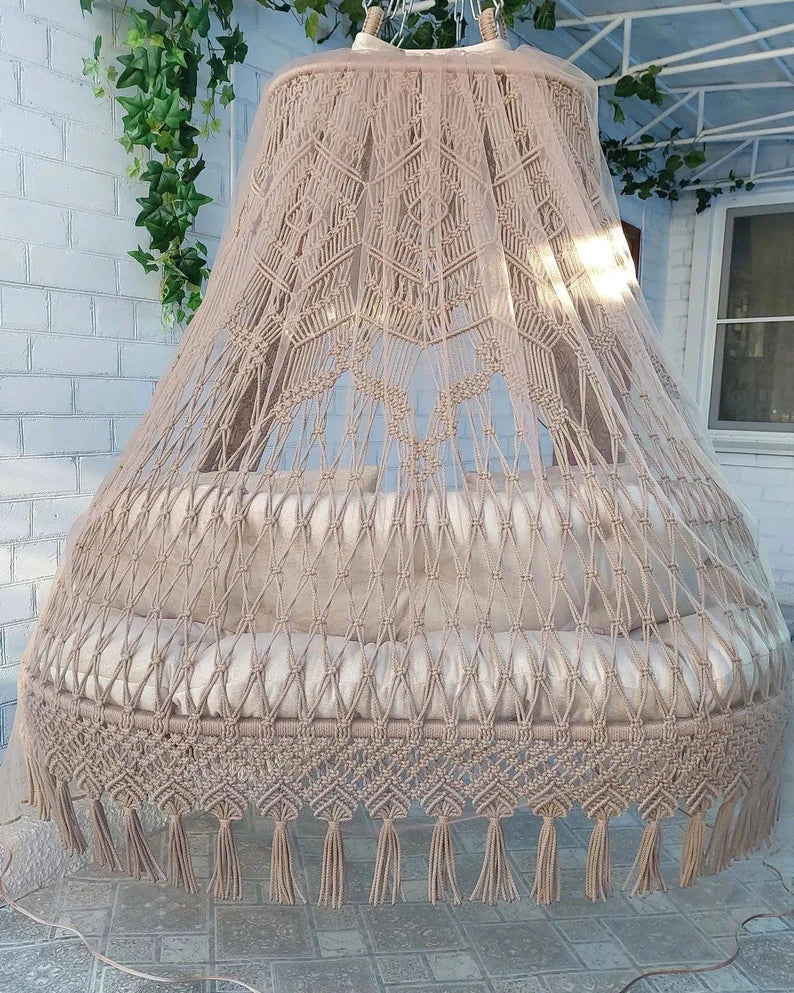 Chocolate sofa swing for adults