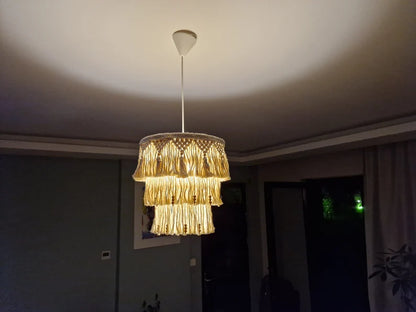 Boho Macrame Chandelier Lampshade