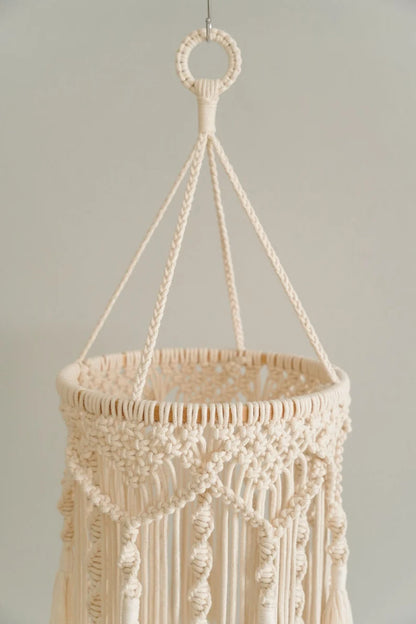 Handcrafted Macrame Tassel Pendant Light