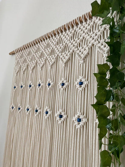 Lightweight White Macrame Curtains