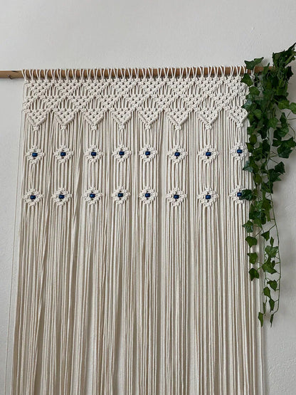 Lightweight White Macrame Curtains