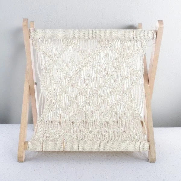 Boho Macramé Magazine Holder