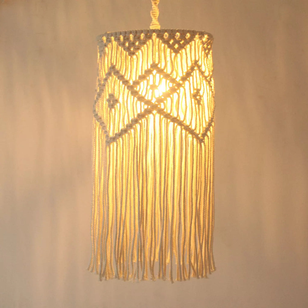 Boho Woven Macrame Chandelier