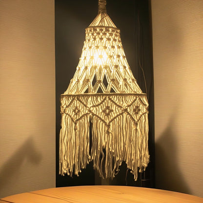 Handmade Macrame Pendant Light Shade