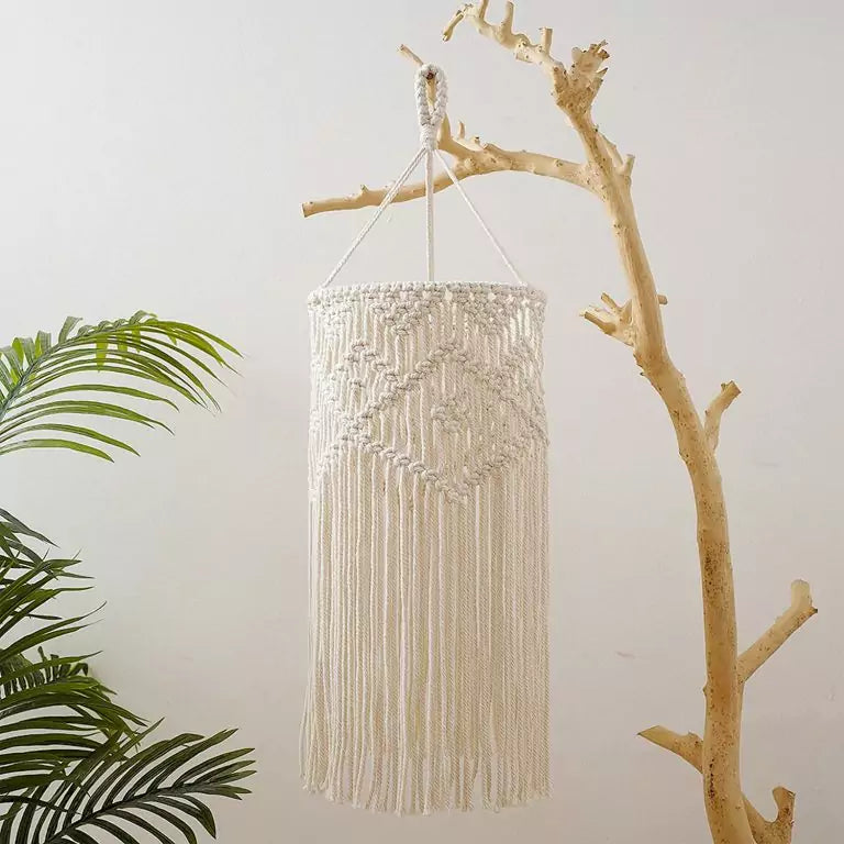 Boho Woven Macrame Chandelier